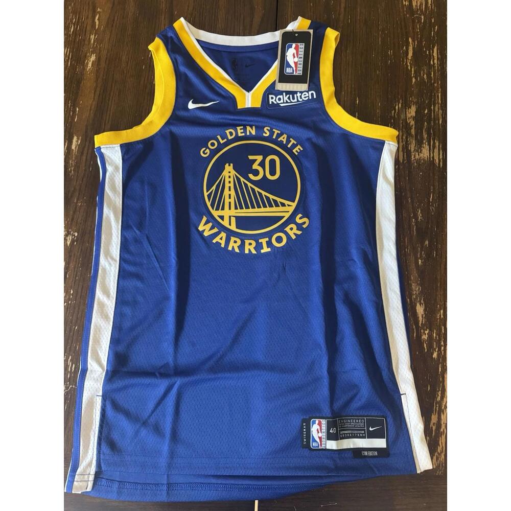 Nike Stephen Curry Golden State Warriors Swingman Jersey Icon Edition Size S NEW